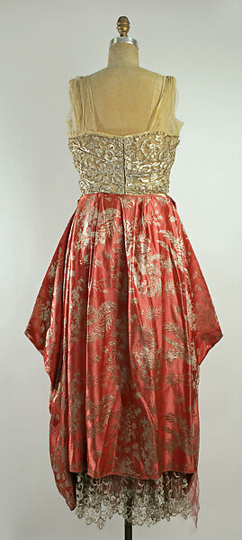 Evening dress, Callot Soeurs (French, active 1895–1937), silk, metallic, French