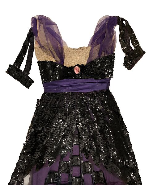 Evening dress, Callot Soeurs (French, active 1895–1937), silk, sequins, French