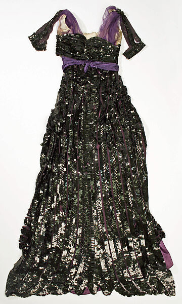 Evening dress, Callot Soeurs (French, active 1895–1937), silk, sequins, French