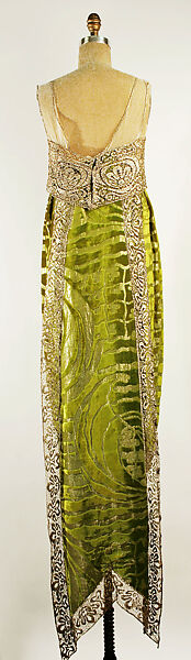 Evening dress, Callot Soeurs (French, active 1895–1937), silk, metallic, French