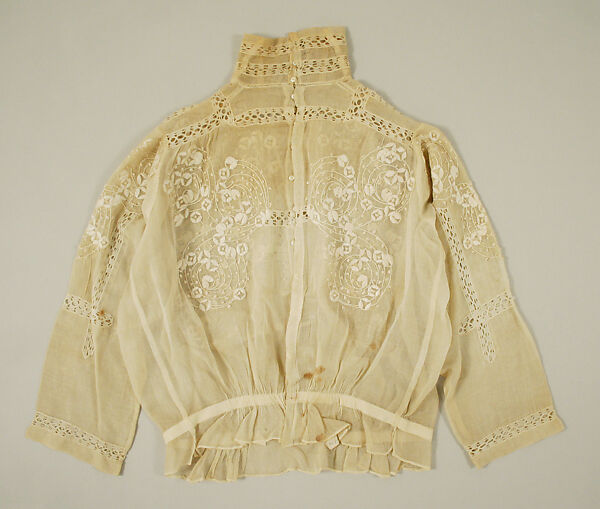 Blouse, silk, American or European
