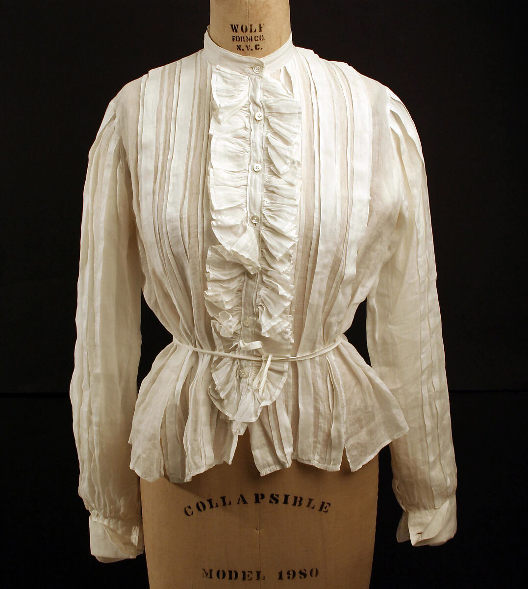 Shirtwaist, cotton, American 