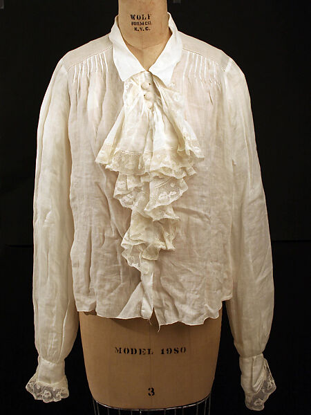 Shirtwaist, cotton, American 