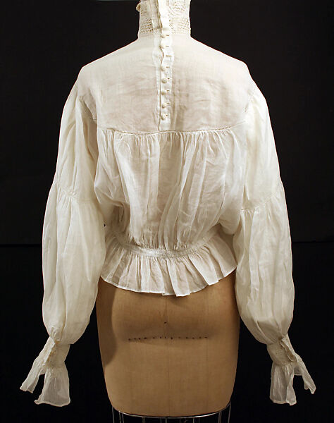 Blouse, cotton, linen, American or European