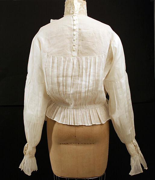 Blouse, cotton, linen, American or European