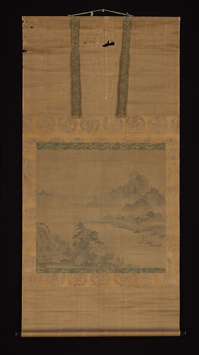 Gathering of Government Officials, Unidentified artist (Korean, 16th century), Hanging scroll; ink on silk, Korea