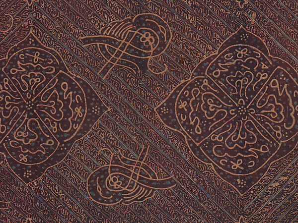 Batik with Talismanic Calligraphic Motifs, Cotton; tulis batik