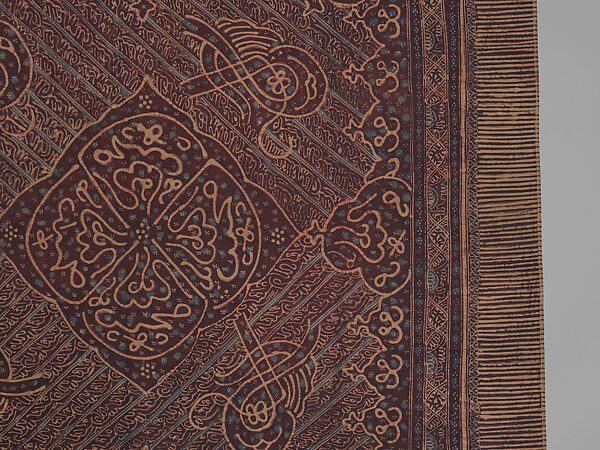 Batik with Talismanic Calligraphic Motifs, Cotton; tulis batik