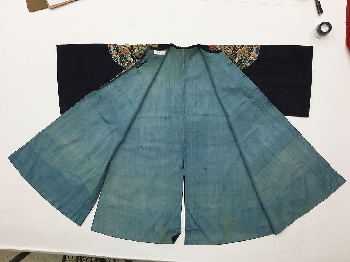 Coat, silk, metal, China