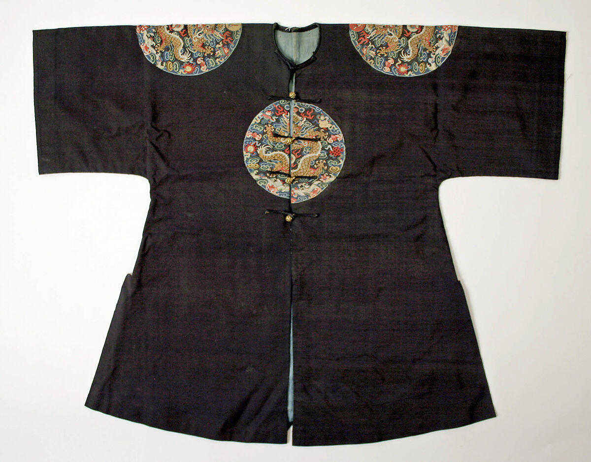 Coat, silk, metal, China 