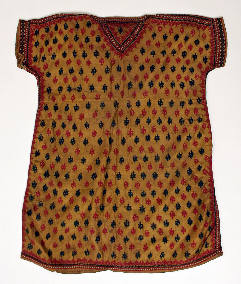 Child's Shirt, Silk; embroidered