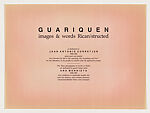 Guariquen: images & words Rican/structed, Juan Sanchez (American, born Brooklyn, New York, 1954), Lithograph