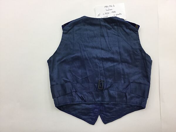 Suit, Silk, metal wrapped thread; embroidered