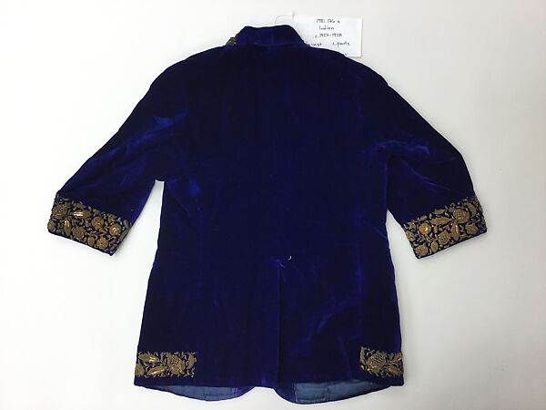 Suit, Silk, metal wrapped thread; embroidered