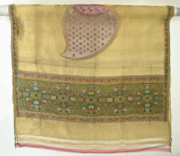 Sari, metal, silk, India 