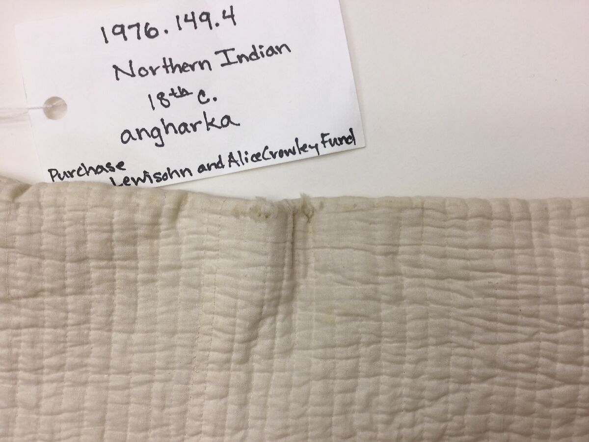 Angarkha, Cotton; quilted