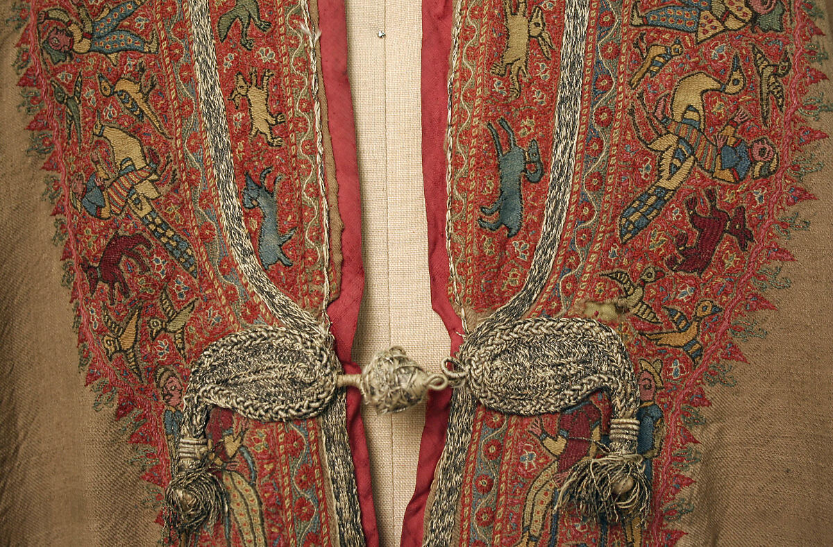 Choga, Wool, silk; embroidered