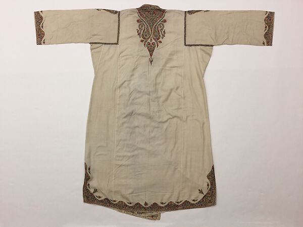 Robe, Wool, silk; embroidered
