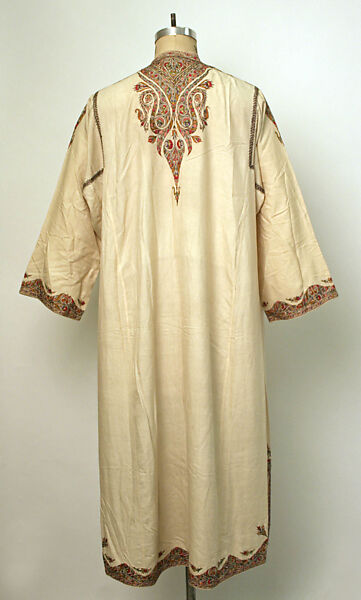 Robe, Wool, silk; embroidered