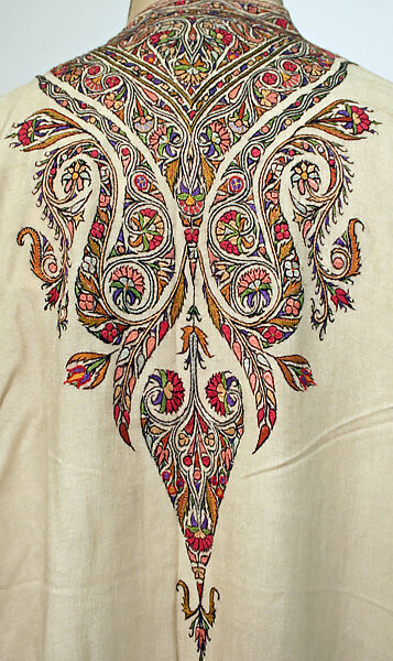 Robe, Wool, silk; embroidered