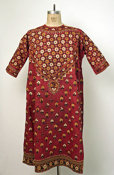 Kurta, Silk, mirrors; embroidered 