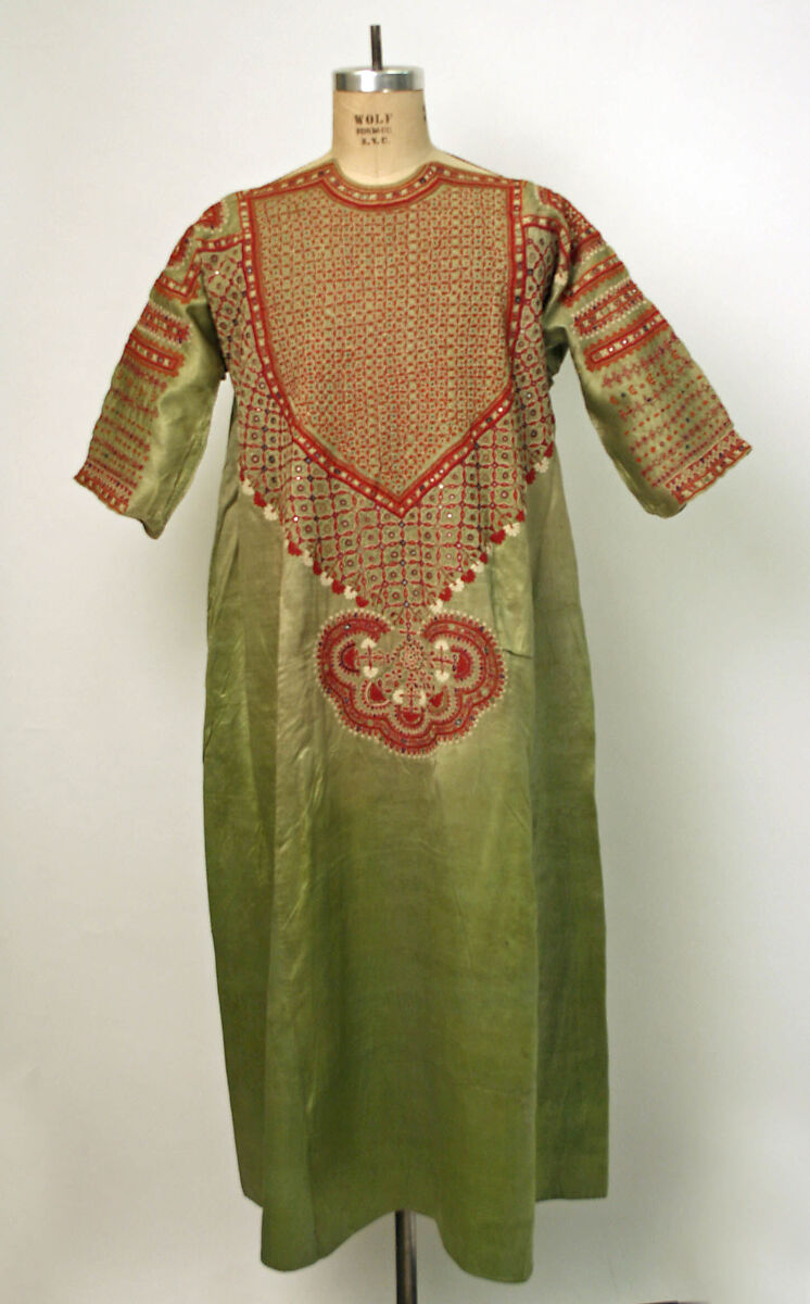 Kurta, Silk; mirror embroidered 