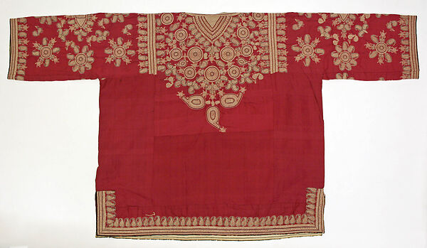 Shirt, Silk; embroidered