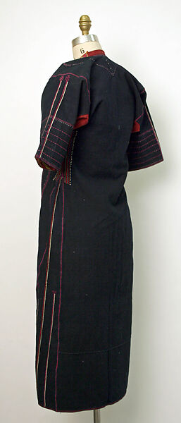 Coat, Cotton, silk; embroidered