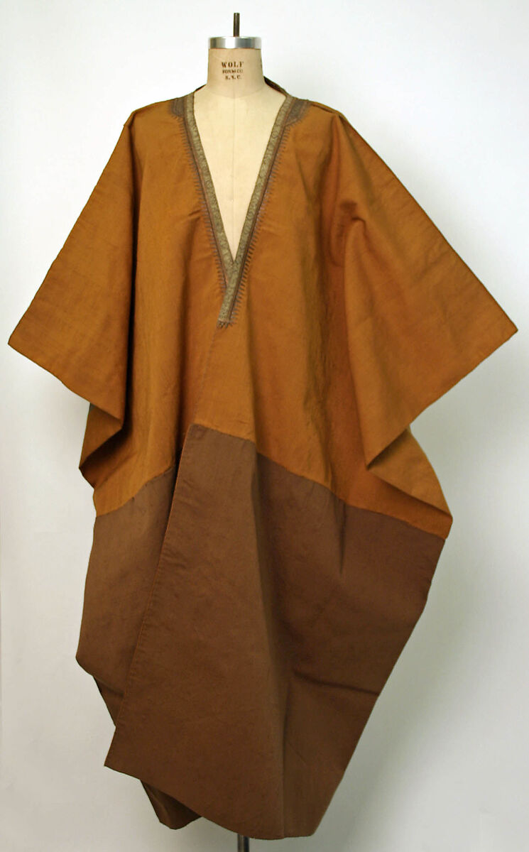 Group of Syrian Garments with Festive Dress,  Abaya, Agal Headcord, and Two Headscarfs, Linen, silk, metal wrapped thread; plain weave, embroidered