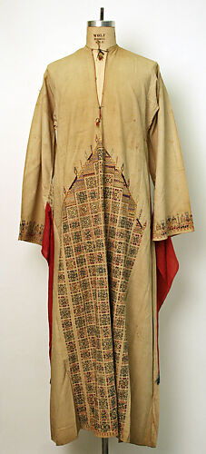 Group of Syrian Garments with Festive Dress,  Abaya, Agal Headcord, and Two Headscarfs