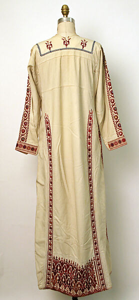 Dress, Cotton; embroidered