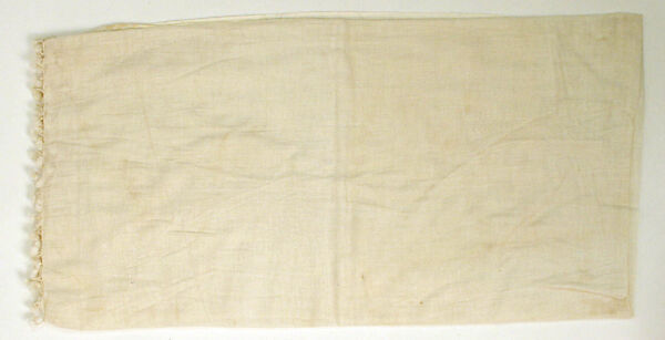 Ensemble, (a) wool, metal-wrapped thread; embroidered; (b) silk, cotton; (c) cotton, metal wrapped thread; (d) cotton; (e,f) leather; (g, h) metal; (i) amber, cotton