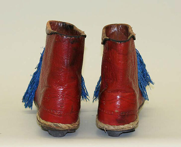 Ensemble, Wool, silk, leather, metal