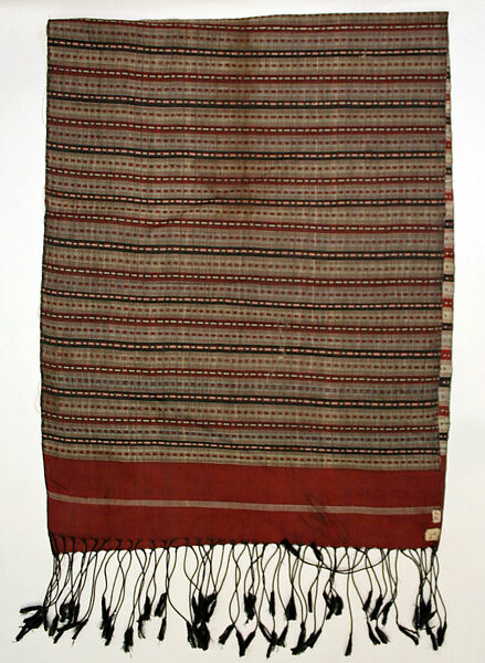 Ensemble, Wool, silk, leather, metal