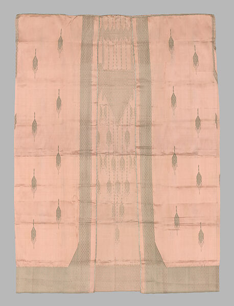 Women's Mashla Summer Cloak, Silk, metal wrapped thread; tapestry weave; brocaded; braided