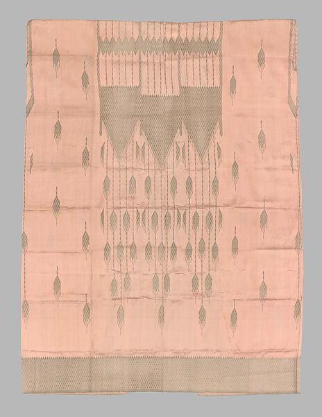 Women's Mashla Summer Cloak, Silk, metal wrapped thread; tapestry weave; brocaded; braided