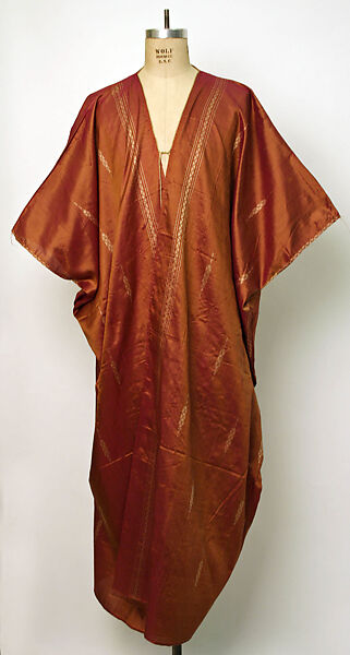 Abaya or Mashla Summer Cloak, Silk and metal wrapped thread; tapestry weave 