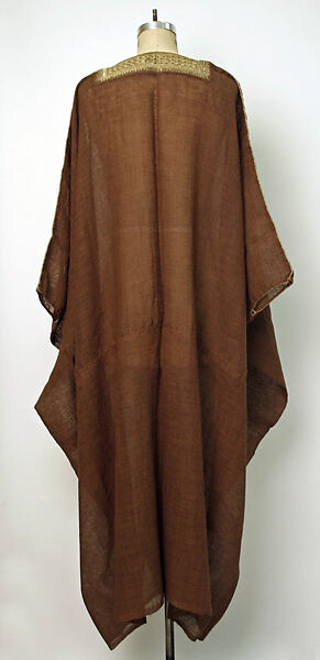 Abaya, Wool, metal wrapped thread; embroidered