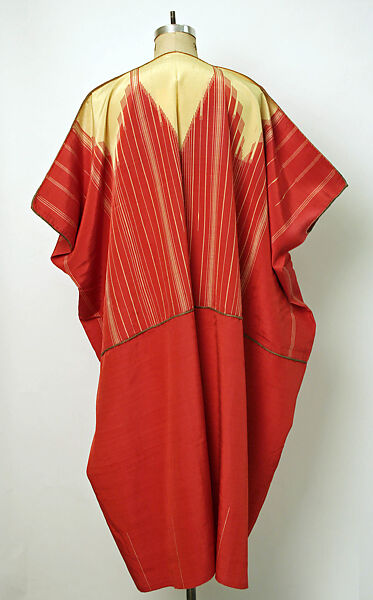 Abaya Cloak, Silk, metal wrapped thread