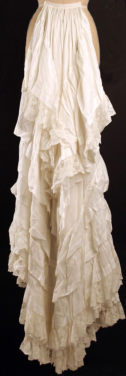 Petticoat, cotton, American