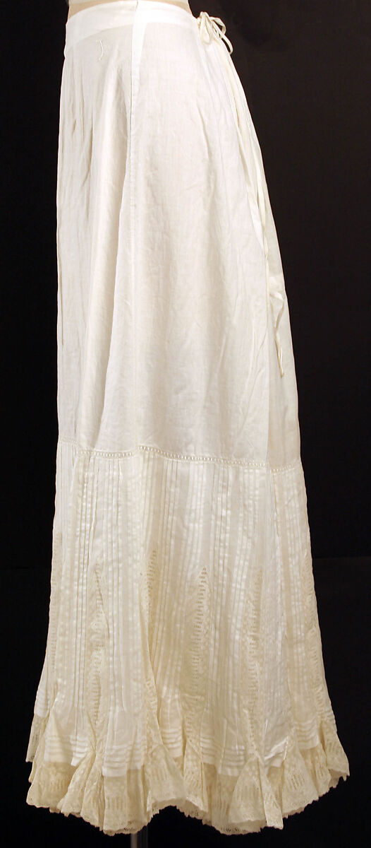 Petticoat, cotton, American