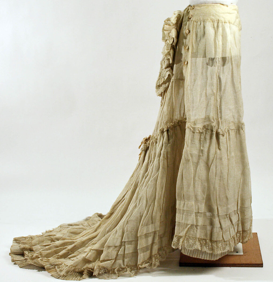 Petticoat, cotton, probably French 