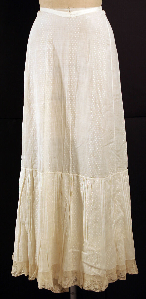 Underskirt, cotton, American or European 