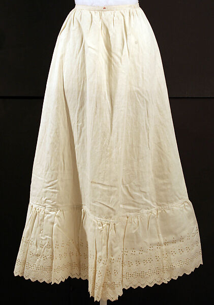 Petticoat, cotton, American or European 