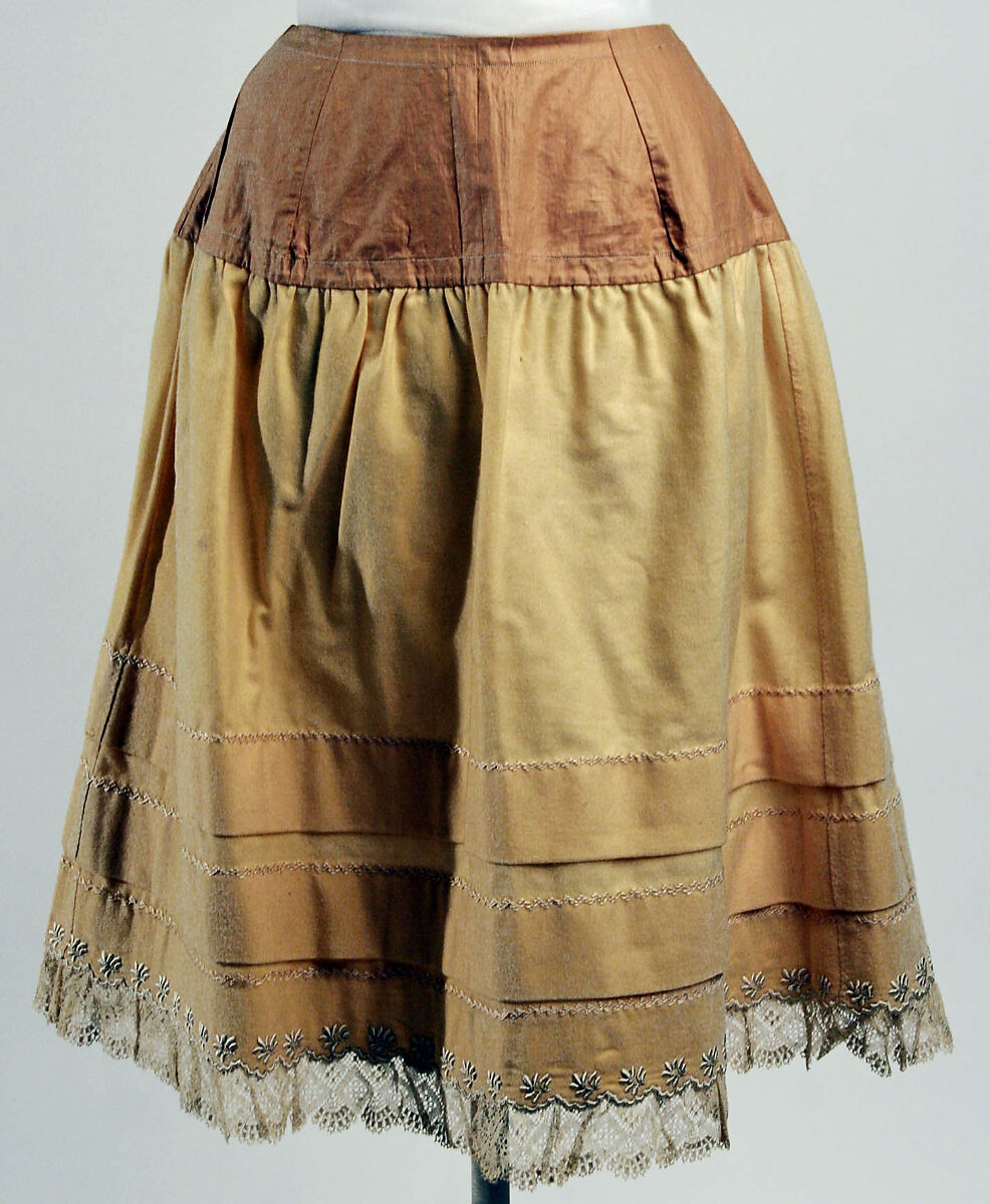 Petticoat, wool, American or European 