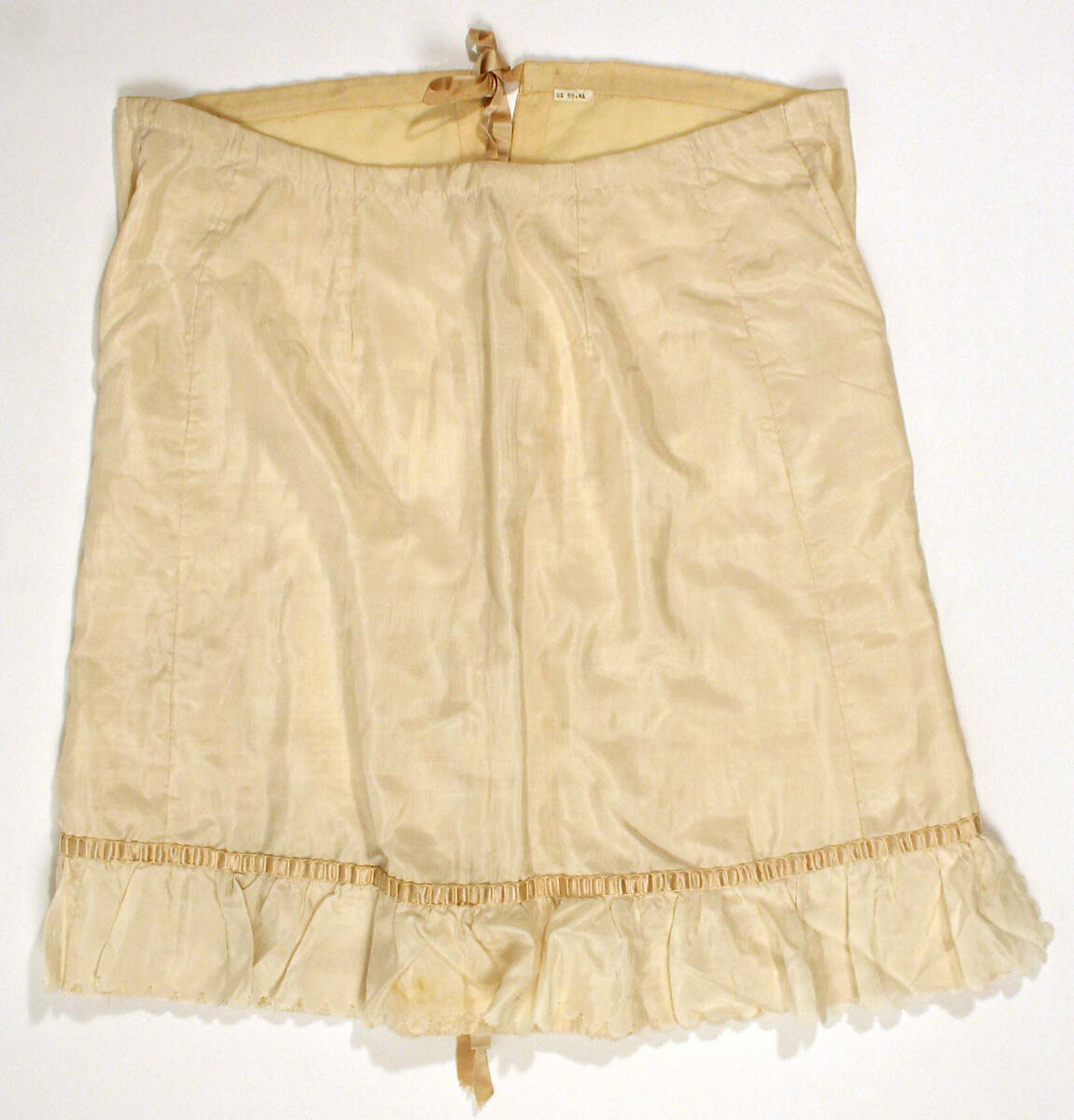 Petticoat, silk, wool, American 