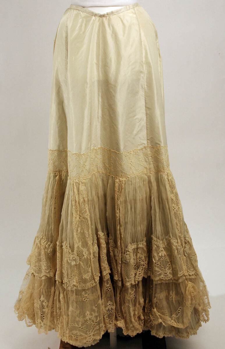 Petticoat, silk, American 