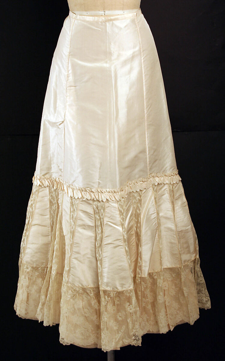 Petticoat, silk, American 