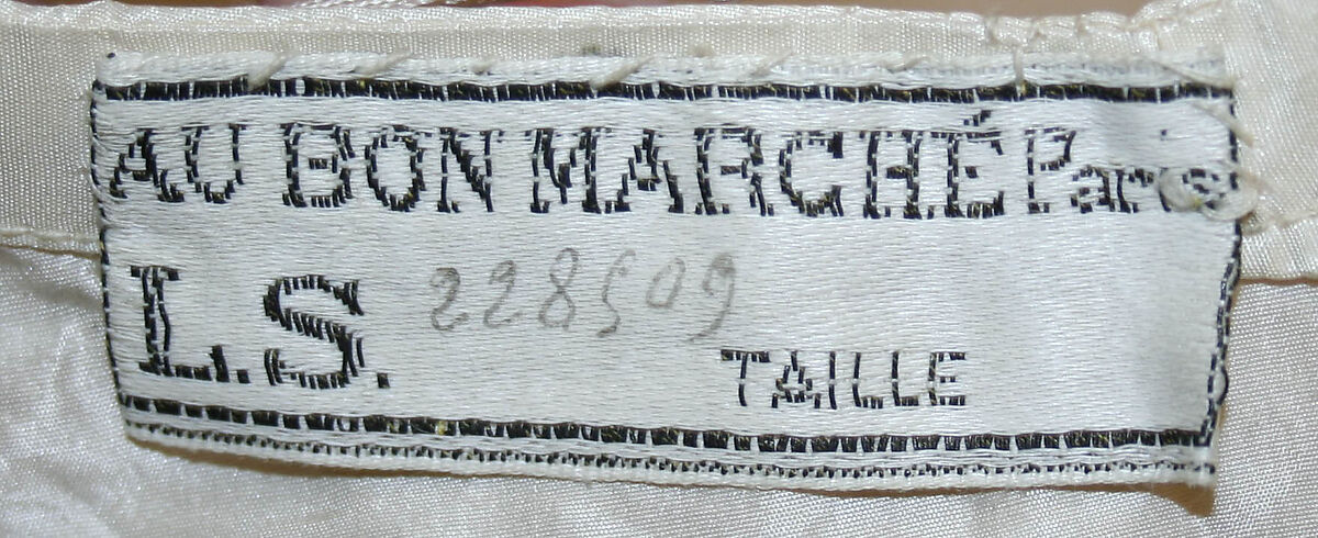 Petticoat, Bon Marché (French, founded ca. 1852), silk, cotton, French
