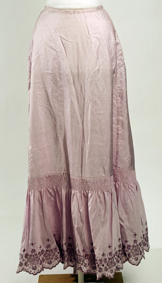 Underskirt, silk, American or European 